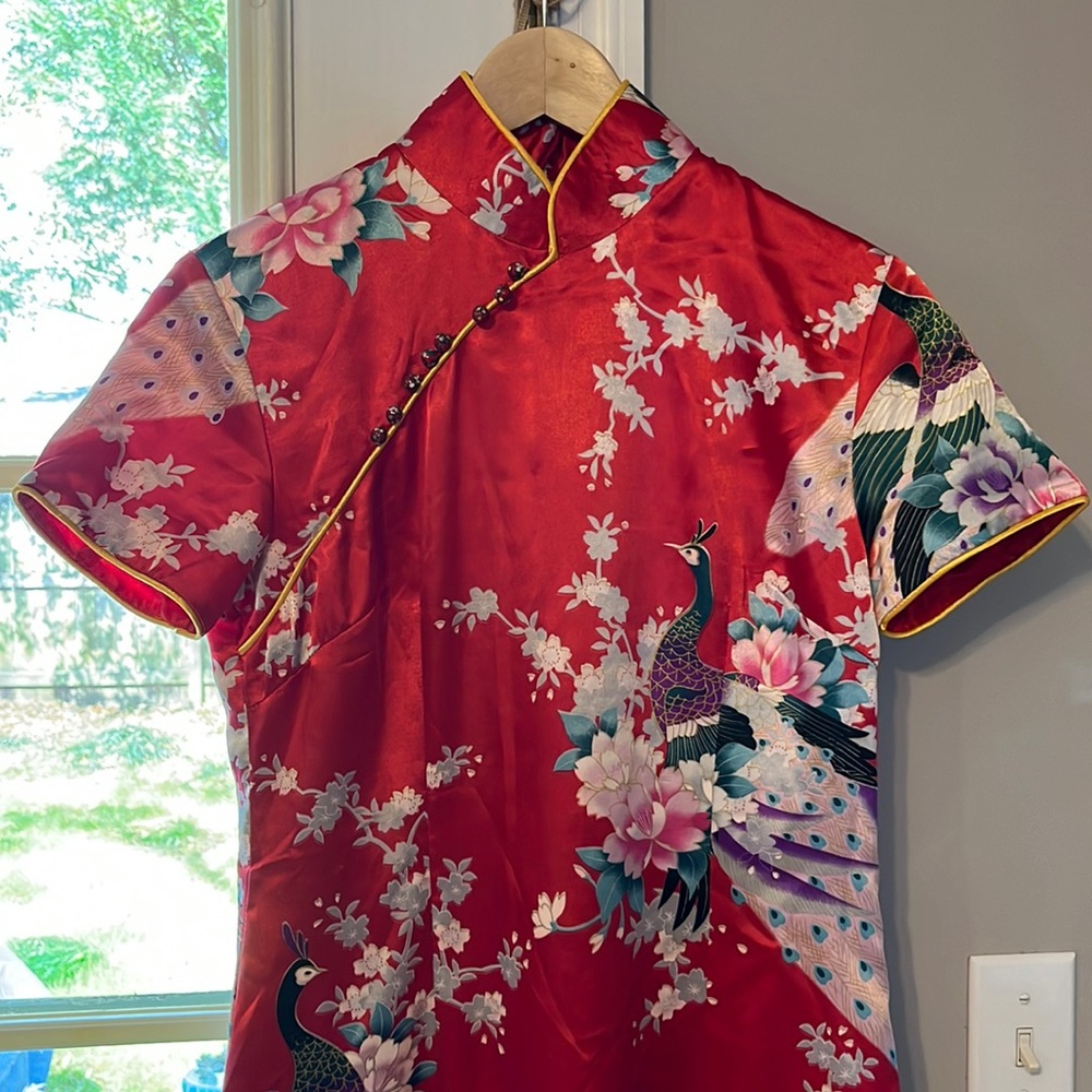 Vintage Asian Dress with glass beads